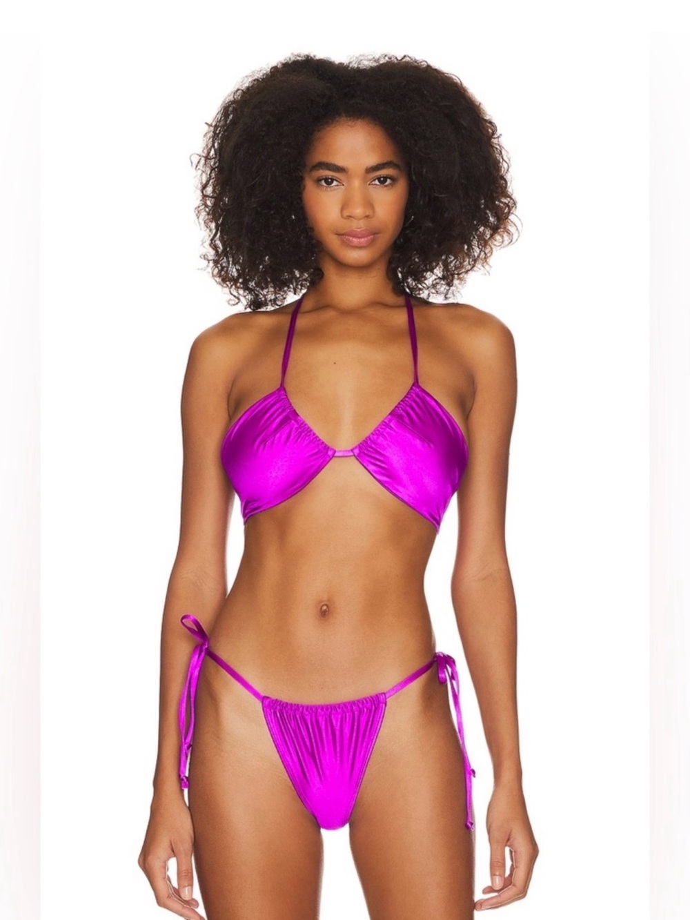 NWT Good American Bright Orchid Bikini